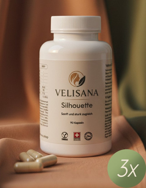 Velisana Silhouette Kapseln – Routine (3 Dosen) | Fettstoffwechsel Vegan & Halal Swiss Made